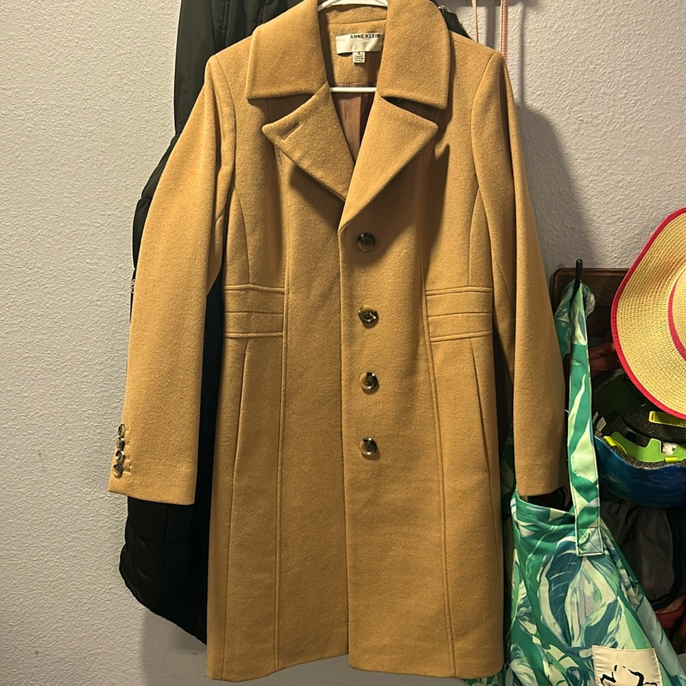 Women's Single-Breasted Walker Coat. -  SIZE 4 ANN KLEIN Dominican Republic